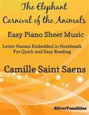 The Elephant Carnival of the Animals Easy Piano Sheet Music (eBook, PDF)