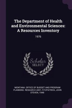 The Department of Health and Environmental Sciences - Fitzpatrick, John Steven