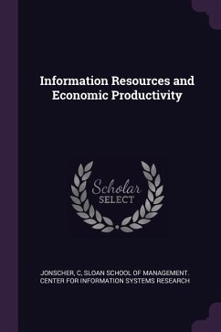 Information Resources and Economic Productivity - Jonscher, C.