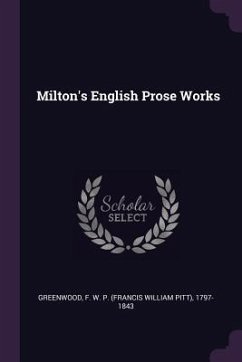 Cover Milton's English Prose Works