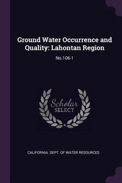 Ground Water Occurrence and Quality