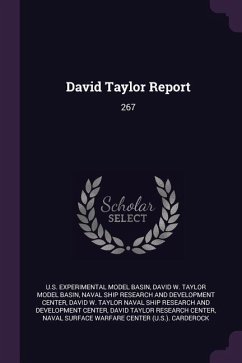 David Taylor Report - Basin, Us Experimental Model; Basin, David W Taylor Model