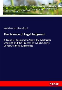 The Science of Legal Judgment - Ram, James;Townshend, John