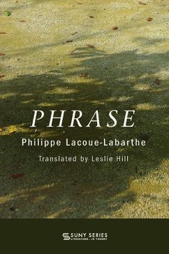 Phrase - Lacoue-Labarthe, Philippe