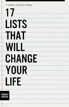 17 Lists That Will Change Your Life - Catalog, Thought