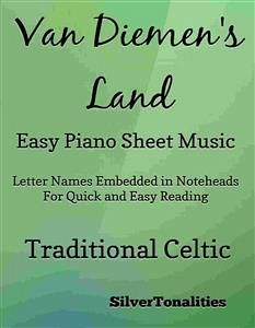 Van Diemens Land Easy Piano Sheet Music (fixed-layout eBook, ePUB) - SilverTonalities
