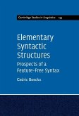 Elementary Syntactic Structures (eBook, ePUB)