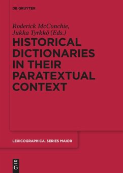 Historical Dictionaries in their Paratextual Context