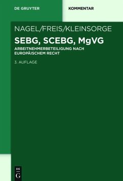 SEBG, SCEBG, MgVG (eBook, ePUB) - Nagel, Bernhard; Freis, Gerhild; Kleinsorge, Georg