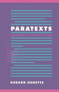 Paratexts (eBook, ePUB) - Genette, Gerard