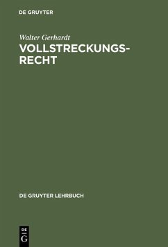 Vollstreckungsrecht (eBook, PDF) - Gerhardt, Walter