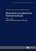 Historisch syntaktisches Verbwoerterbuch (eBook, PDF)