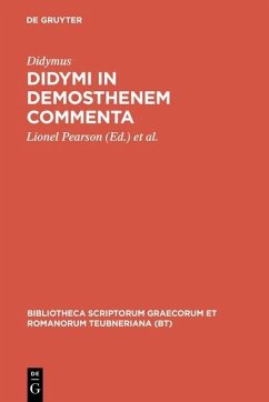 Didymi in Demosthenem commenta (eBook, PDF) - Didymus