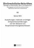 Auswirkungen materiell unrichtiger Entsprechenserklaerungen auf den Bestand von Hauptversammlungsbeschluessen (eBook, ePUB)