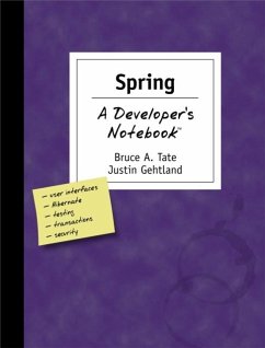 Spring: A Developer's Notebook (eBook, ePUB) - Tate, Bruce