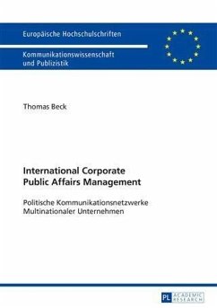 International Corporate Public Affairs Management (eBook, PDF) - Beck, Thomas