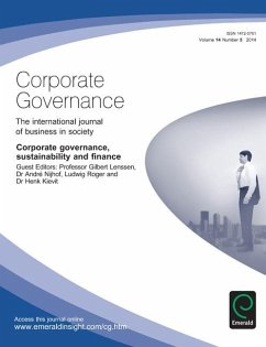 Corporate Governance, Sustainability and Finance (eBook, PDF)