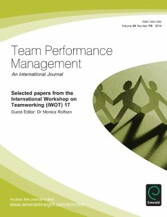 Selected papers from the International Workshop on Team Working (IWOT) 17 (eBook, PDF)