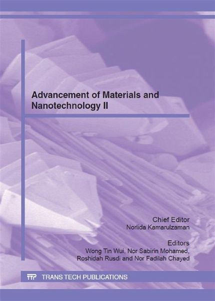 Advancement of Materials and Nanotechnology II (eBook, PDF) Advancement of Materials and Nanotechnology II (eBook, PDF)