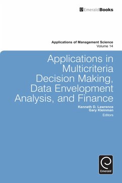 Applications in Multi-criteria Decision Making, Data Envelopment Analysis, and Finance (eBook, PDF)
