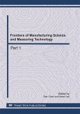 Frontiers of Manufacturing Science and Measuring Technology (eBook, PDF)
