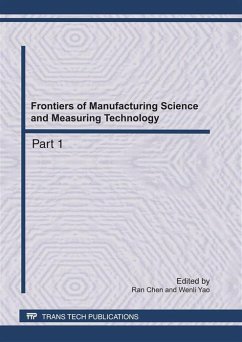 Cover Frontiers of Manufacturing Science and Measuring Technology (eBook, PDF)