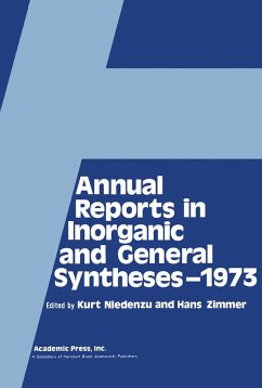 Cover Annual Reports in Inorganic and General Syntheses-1973 (eBook, PDF)