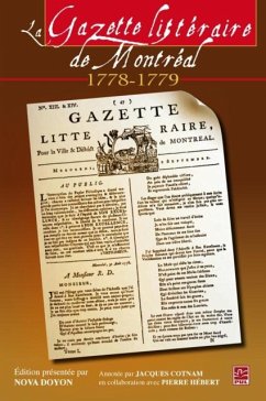 Cover La Gazette litteraire de Montreal (1778-1779) (eBook, PDF)
