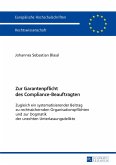 Zur Garantenpflicht des Compliance-Beauftragten (eBook, ePUB)