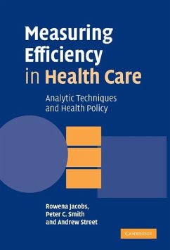 Cover Measuring Efficiency in Health Care (eBook, ePUB)