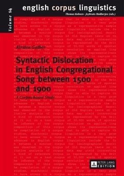 Syntactic Dislocation in English Congregational Song between 1500 and 1900 (eBook, PDF) - Gather, Kirsten