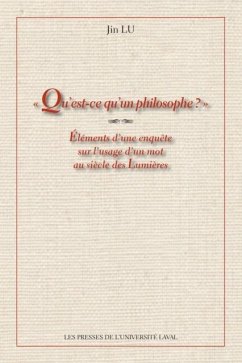 Qu'est-ce qu'un philosophe? (eBook, PDF) - Lu Jin, Lu Jin