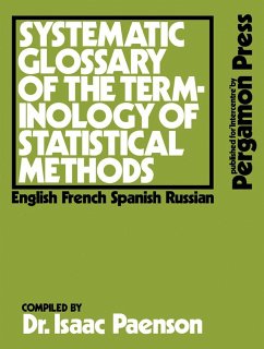 Systematic Glossary of the Terminology of Statistical Methods (eBook, PDF) - Paenson, I.