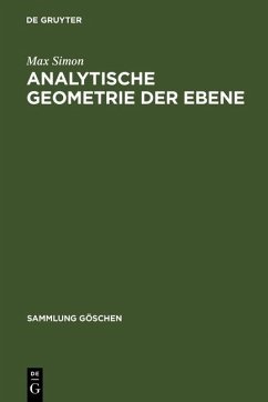 Cover Analytische Geometrie der Ebene (eBook, PDF)