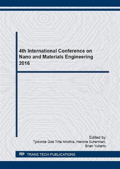 Cover 4th International Conference on Nano and Materials Engineering 2016 (eBook, PDF)