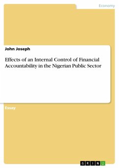 Effects of an Internal Control of Financial Accountability in the Nigerian Public Sector (eBook, PDF)
