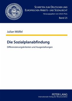Die Sozialplanabfindung (eBook, PDF) - Wolfel, Julian