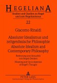 Absoluter Idealismus und zeitgenoessische Philosophie - Absolute Idealism and Contemporary Philosophy (eBook, PDF)