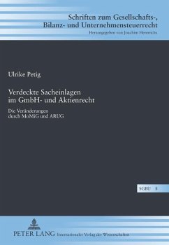 Verdeckte Sacheinlagen im GmbH- und Aktienrecht (eBook, PDF) - Petig, Ulrike