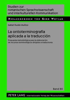 La ontoterminografia aplicada a la traduccion (eBook, PDF) - Duran, Isabel