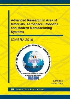 Cover Advanced Research in Area of Materials, Aerospace, Robotics and Modern Manufacturing Systems (eBook, PDF)