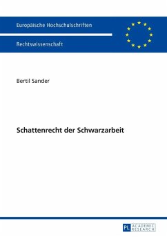 Schattenrecht der Schwarzarbeit (eBook, ePUB) - Bertil Sander, Sander