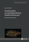Paarformeln in mittelalterlichen Stadtrechtstexten (eBook, ePUB)