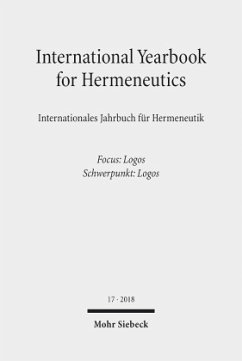 2018 - Focus: Logos / Schwerpunkt: Logos / International Yearbook for Hermeneutics / Internationales Jahrbuch für Hermeneutik 17