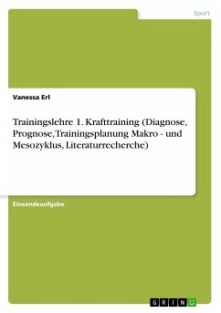Trainingslehre 1. Krafttraining (Diagnose, Prognose, Trainingsplanung Makro - und Mesozyklus, Literaturrecherche) - Erl, Vanessa