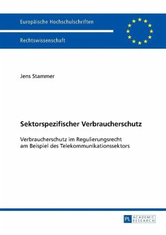 Sektorspezifischer Verbraucherschutz (eBook, ePUB) - Jens Stammer, Stammer