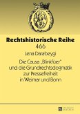 Die Causa Blinkfueer und die Grundrechtsdogmatik zur Pressefreiheit in Weimar und Bonn (eBook, ePUB)