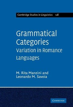 Grammatical Categories (eBook, ePUB) - Manzini, M. Rita