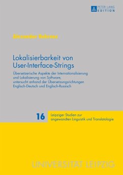 Lokalisierbarkeit von User-Interface-Strings (eBook, ePUB) - Alexander Behrens, Behrens