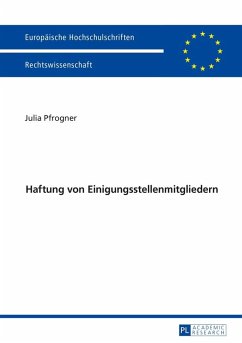 Haftung von Einigungsstellenmitgliedern (eBook, ePUB) - Julia Pfrogner, Pfrogner